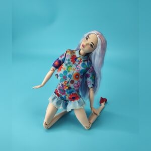 Mattel Odile Purple Mermaid Hybrid Made to Move Doll + Outfit New